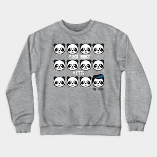 Minor Things Matter - Kids Panda Crewneck Sweatshirt